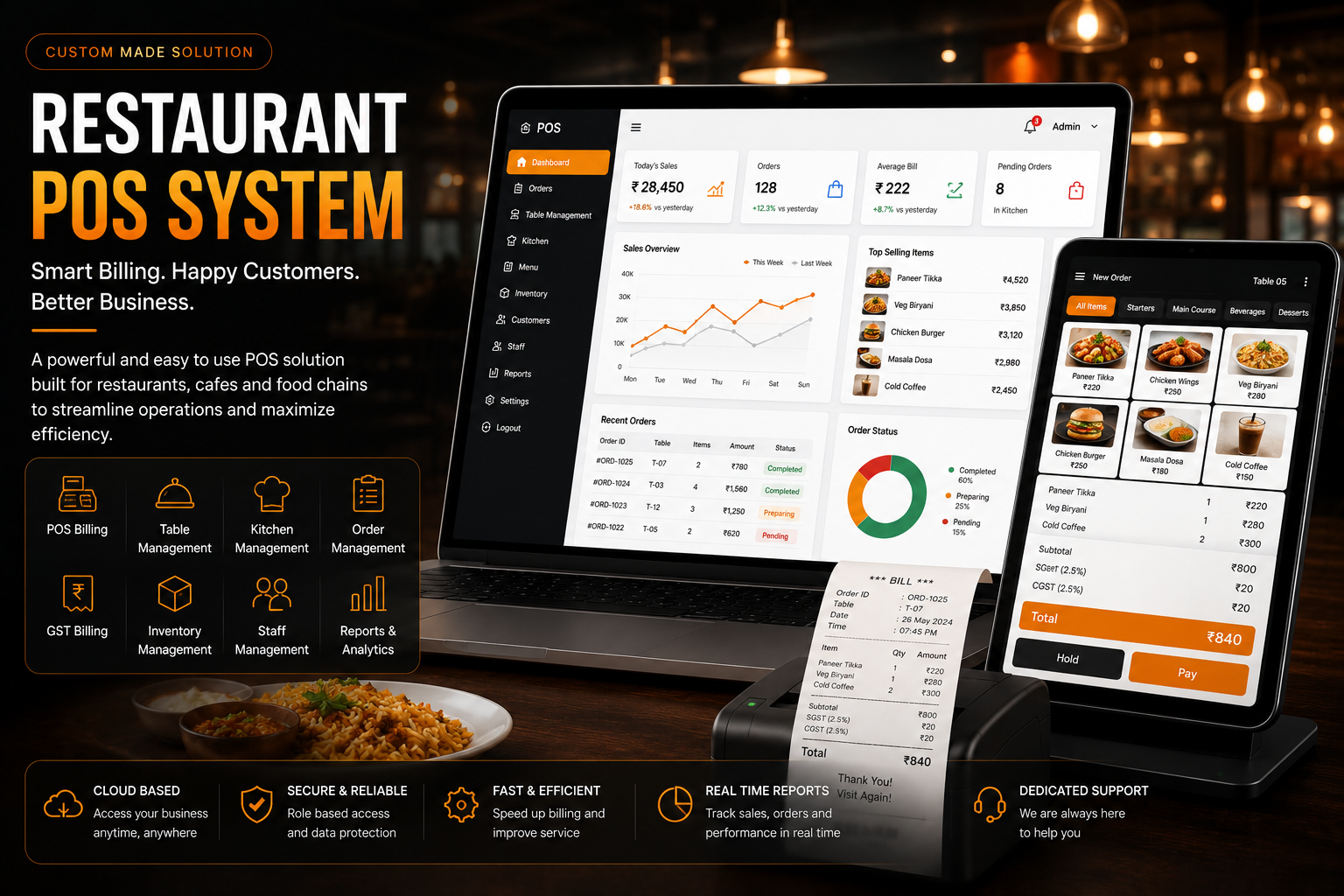 DineTrack — Epicwave Technologies project