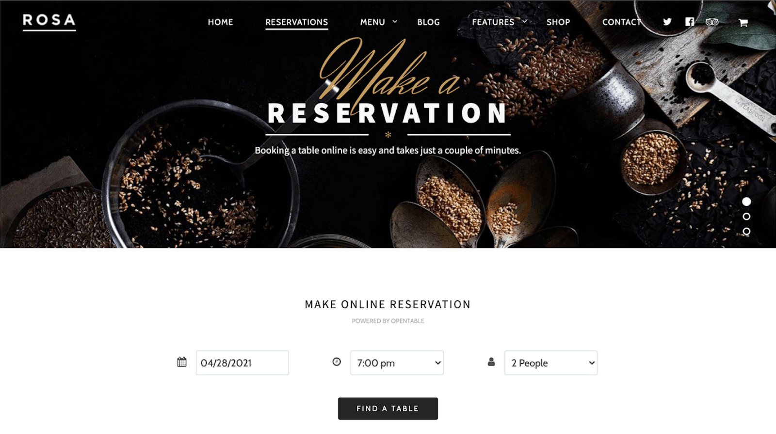 Restaurant Website